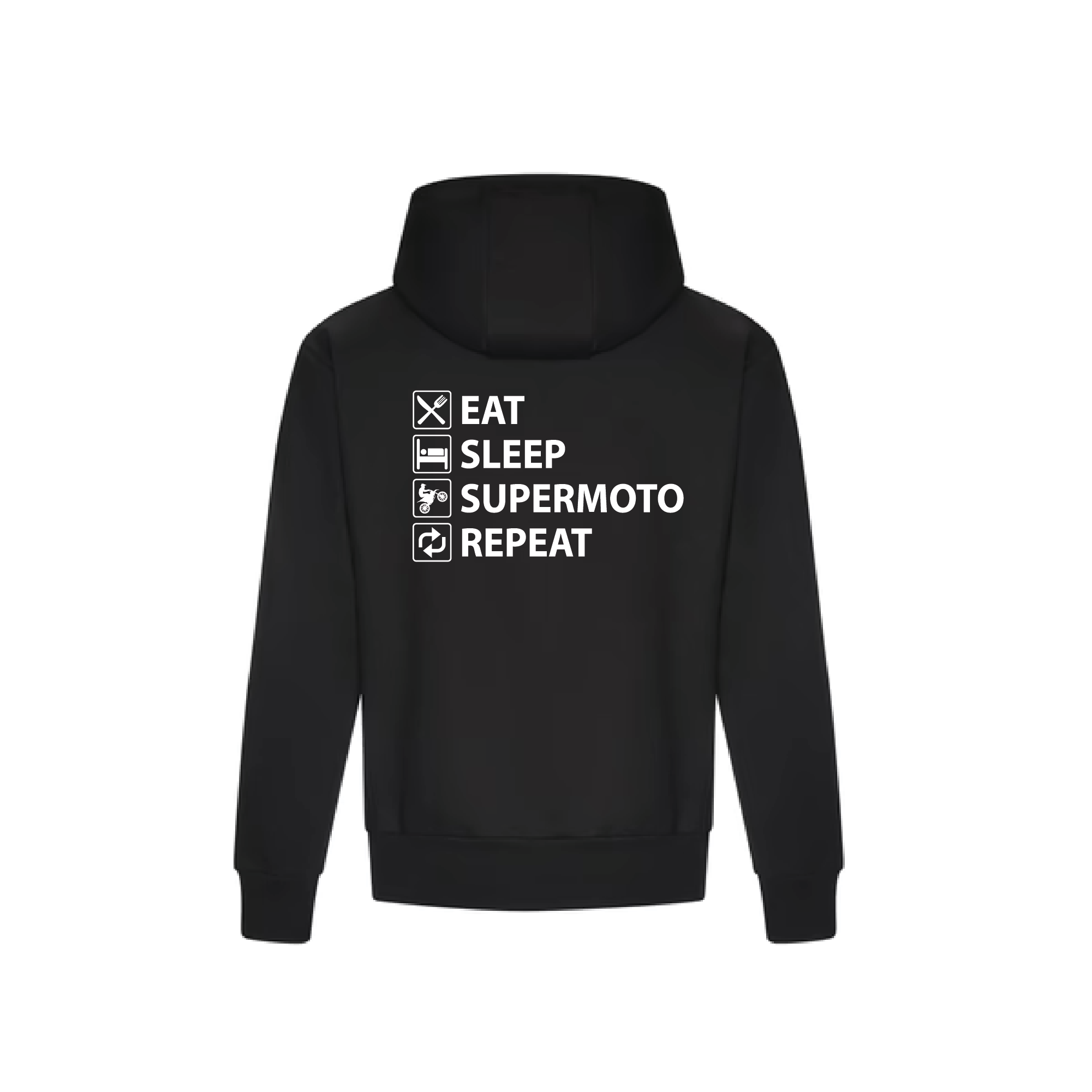 Eat Sleep Supermoto Repeat Hoodie