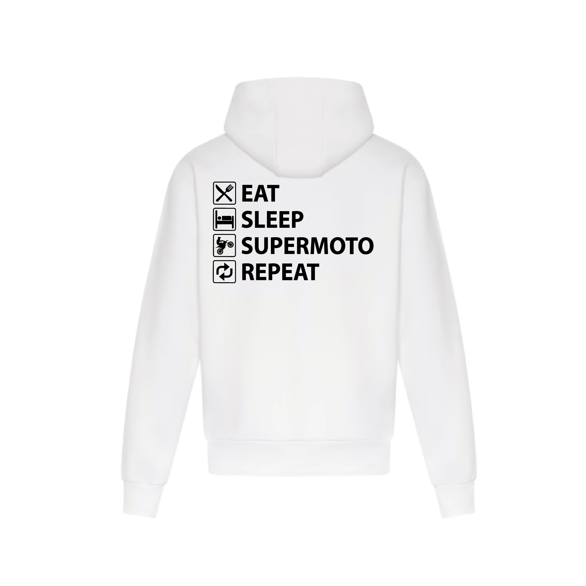 Eat Sleep Supermoto Repeat Hoodie