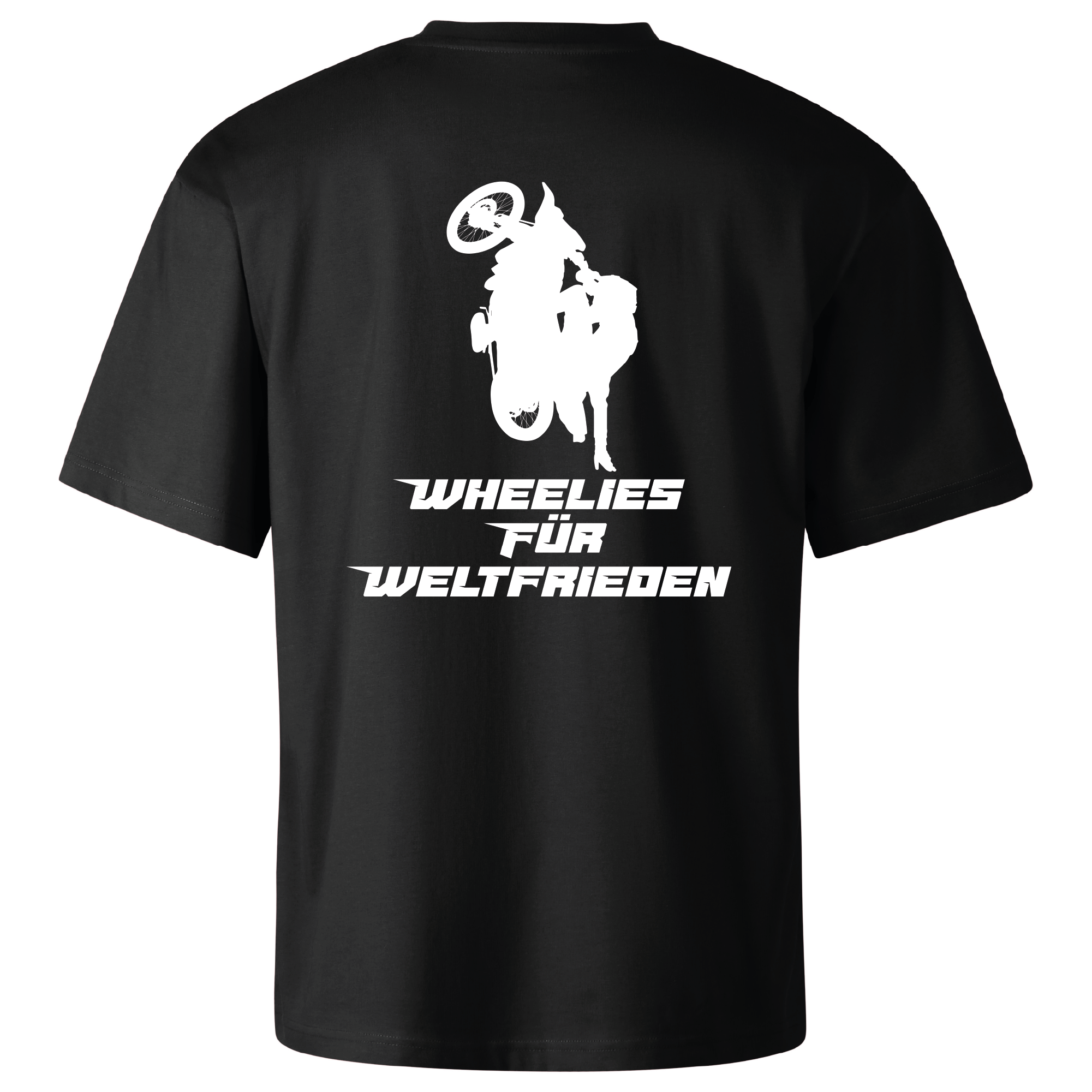 Wheelies für Weltfrieden Oversize Shirt