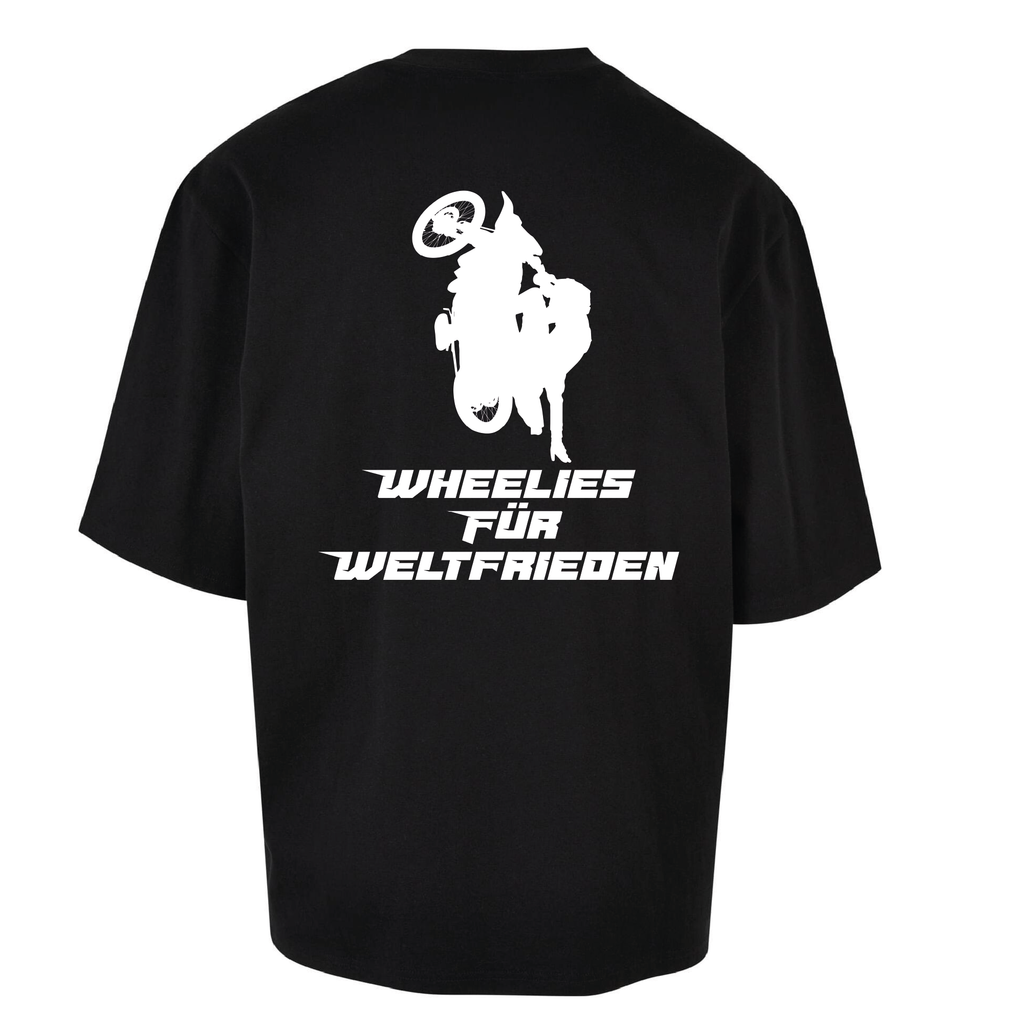 Wheelies für Weltfrieden Ultra Oversize Shirt